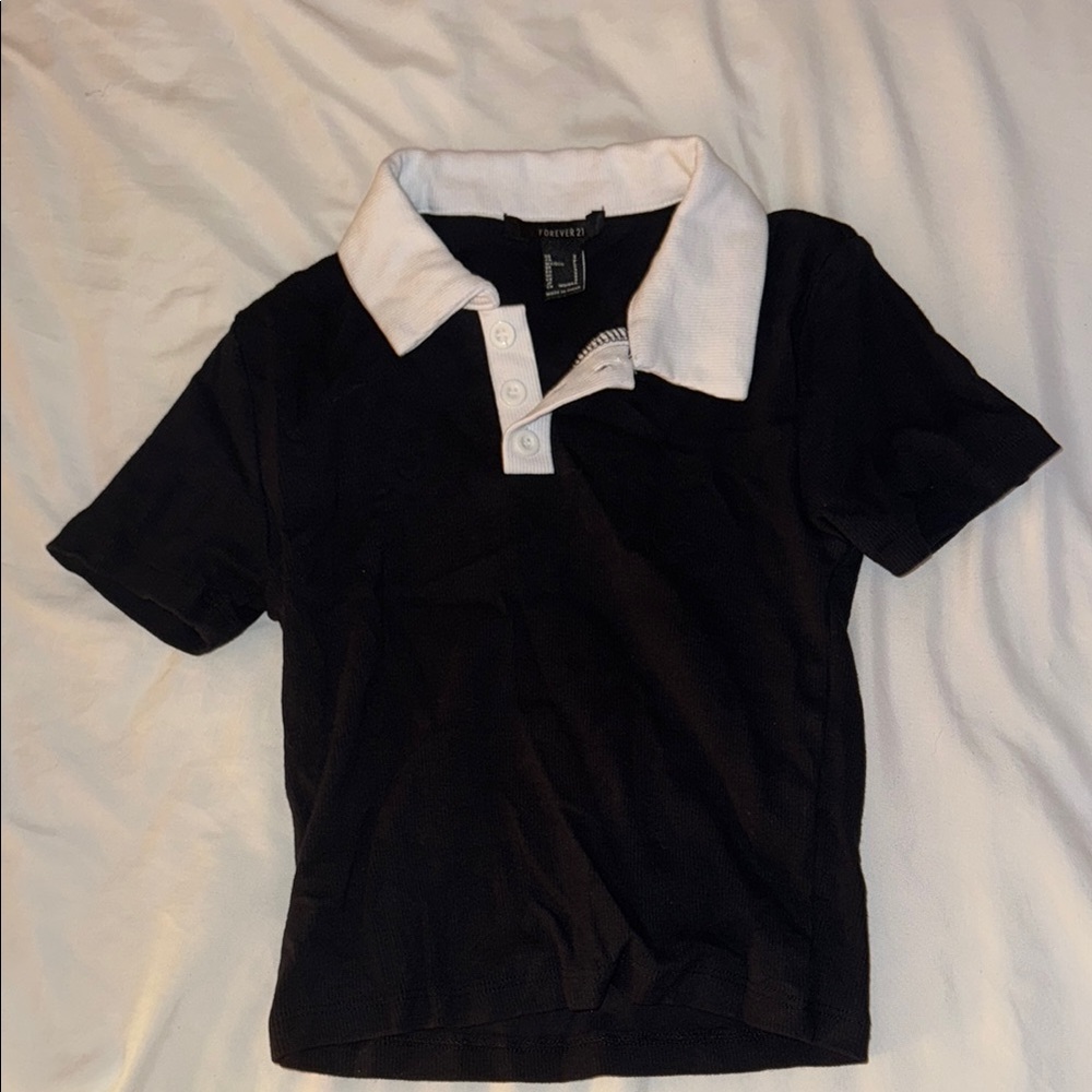 Kids Black Polo Shirt